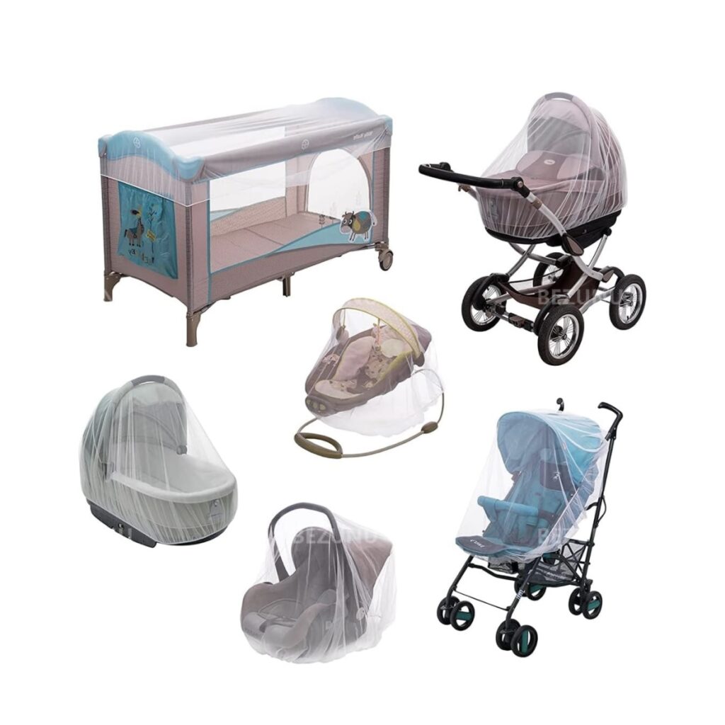 Must haves Travel - Mosquito net protecting infants in prams