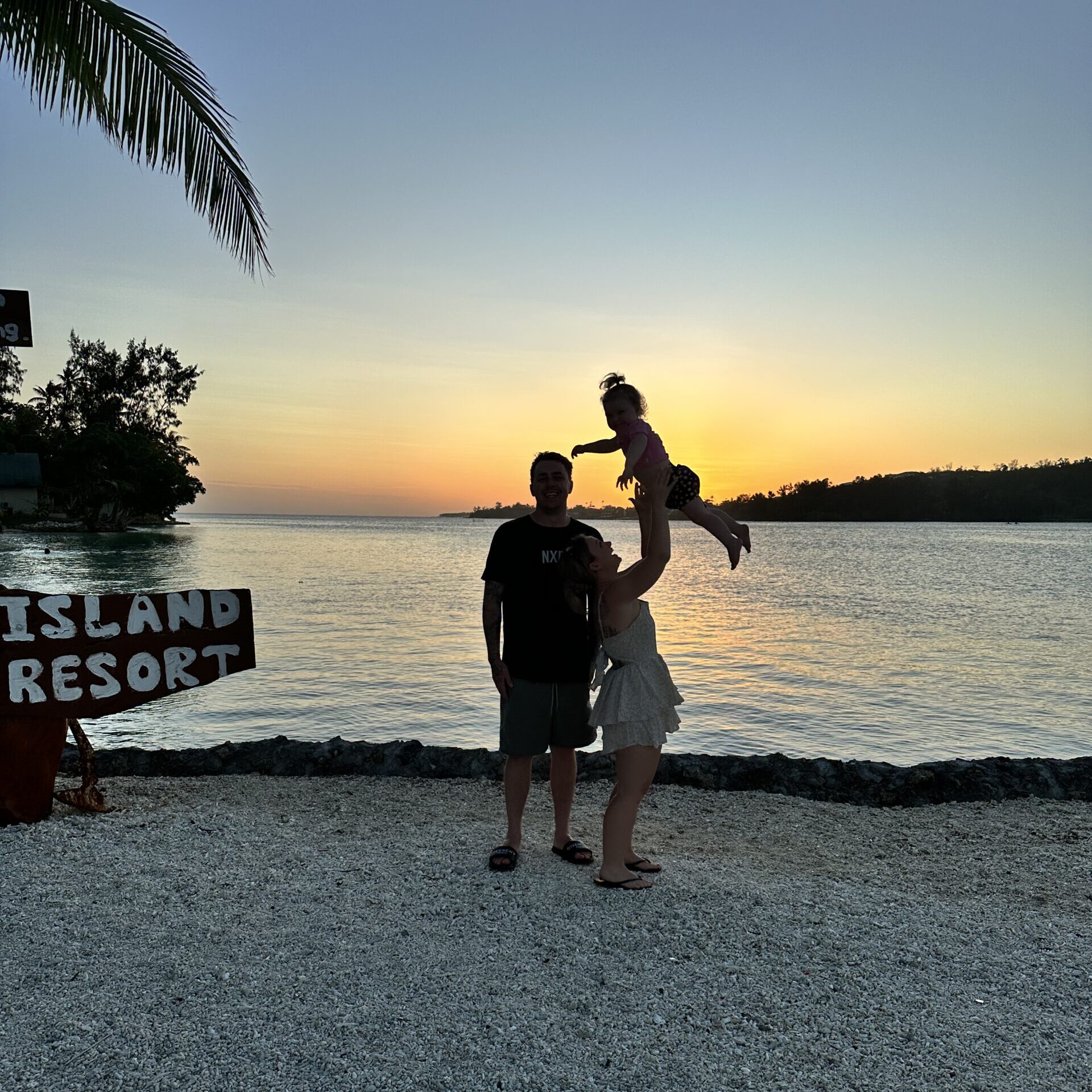 Jayden, Hailey, and Tonia relaxing on a stunning beach in Vanuatu, enjoying the sun, sand, and crystal-clear waters, perfect for a family getaway. What to do in Vanuatu?