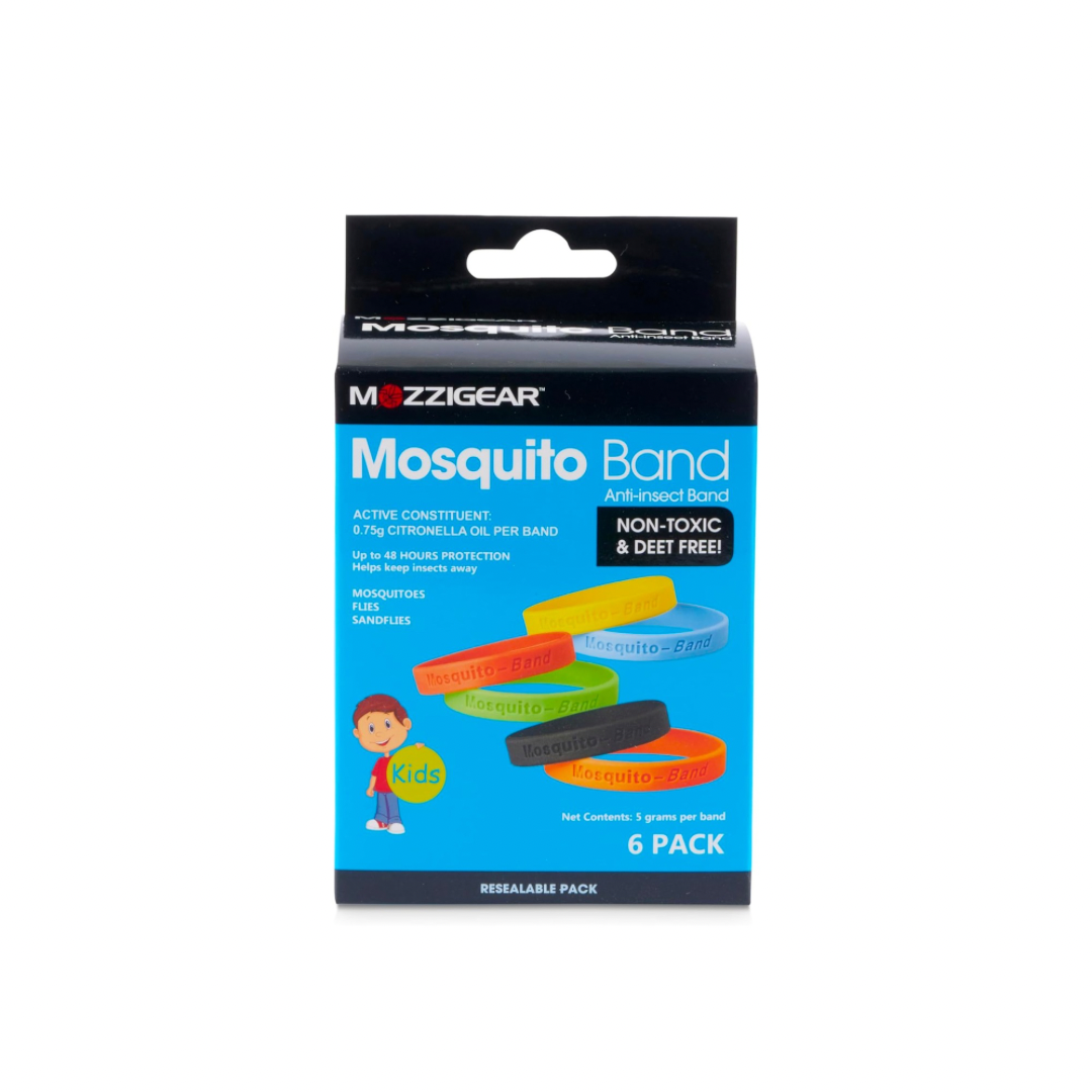 Mosquito bands designed for protection against dengue fever